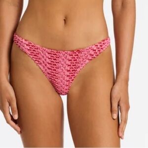 Triangl Swimwear Pink and Black Bikini Bottom